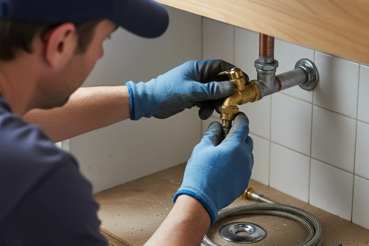 Shutoff valve and fitting work during Faucet and Fixture Repair in Buffalo